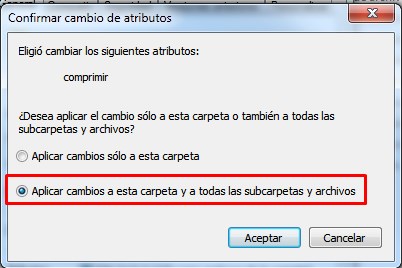 Aplicar a subcarpetas